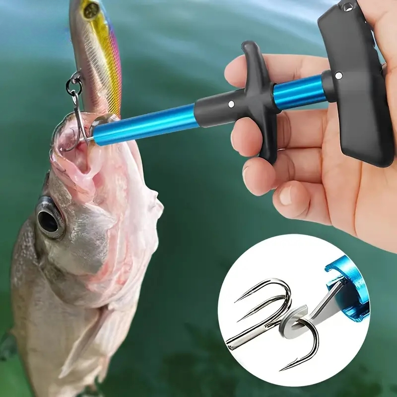 Used Fishing Equipment Near Me - 1 PC แบบพกพาอลูมิเนียม T-Hook Taker Hook