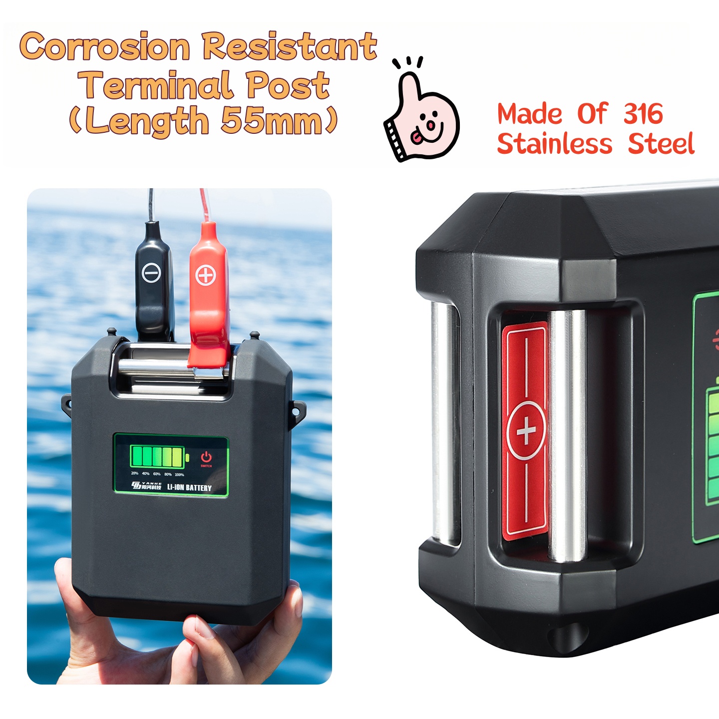 แบตเตอรี่รอกตกปลาไฟฟ้า 14.8V 1 - Fishing Equipment Daiwa บทวิจารณ์และราคา